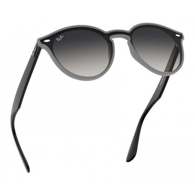 Lentes de sol Ray Ban Rb4380n 64158g Round Blaze Gris Degradado Negro Icon 