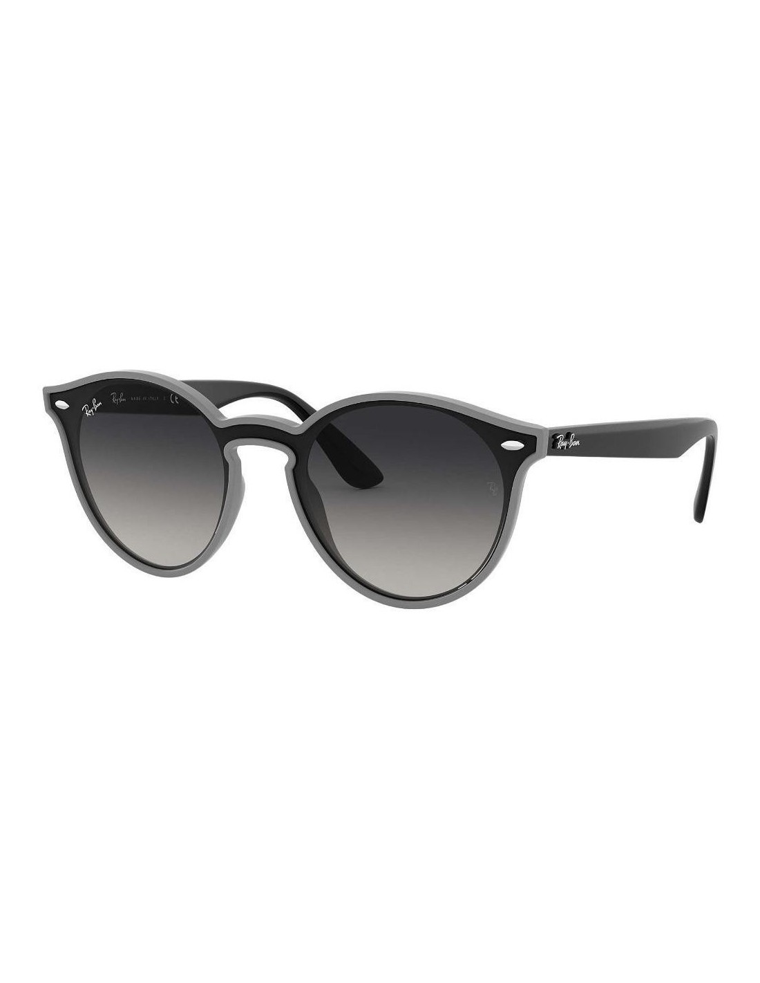 Lentes de sol Ray Ban Rb4380n 64158g Round Blaze Gris Degradado Negro Icon 