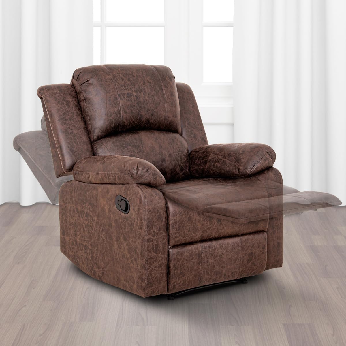 Sillon Reclinable para Adultos Individual - Sistema Manual - Reposet de Tela - West .