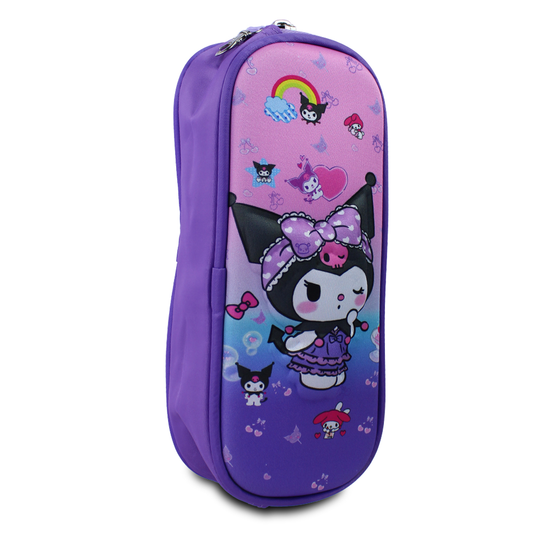 Kit Mochila Lonchera Y Lapicera De Kuromi Para Niños