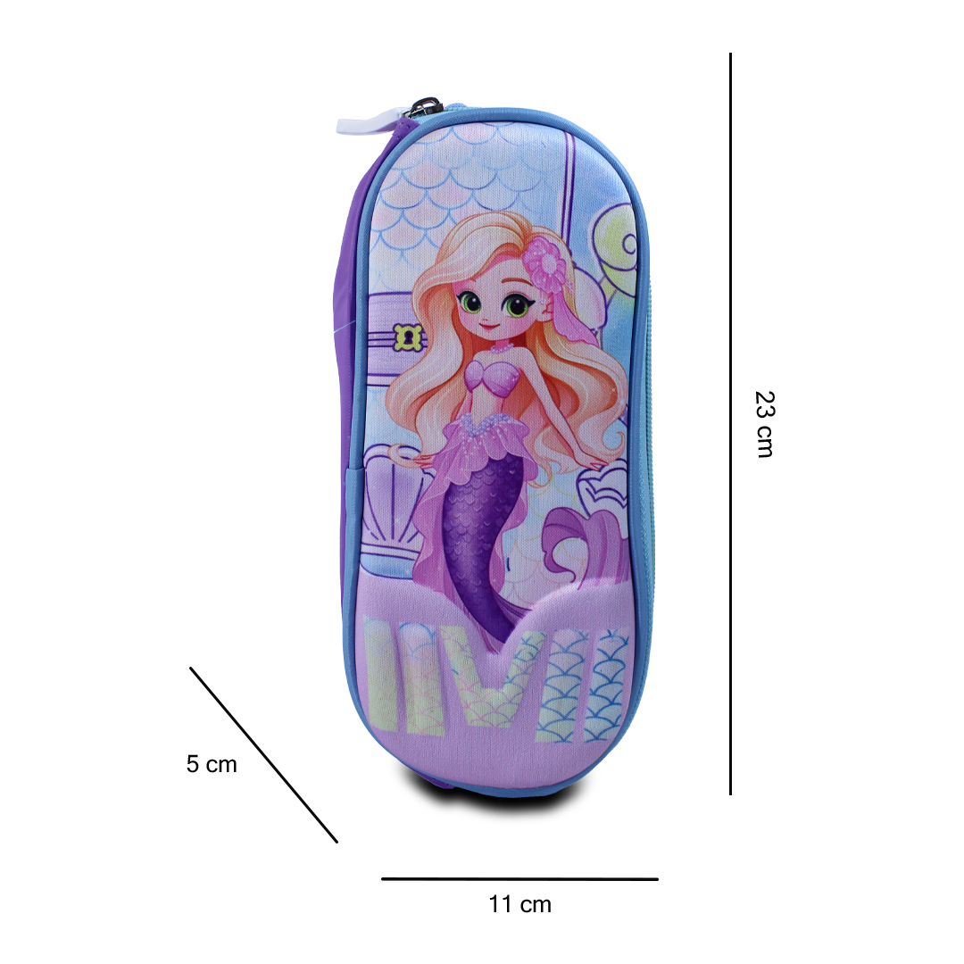 Kit Mochila Lonchera Y Lapicera Diseño Sirenita Para Niños .