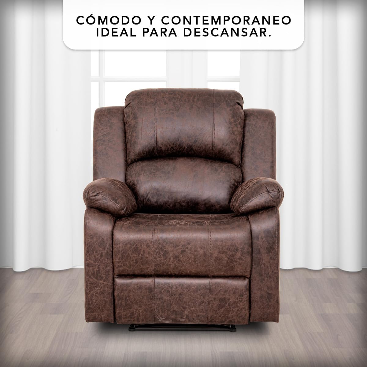 Sillon Reclinable para Adultos Individual - Sistema Manual - Reposet de Tela - West .