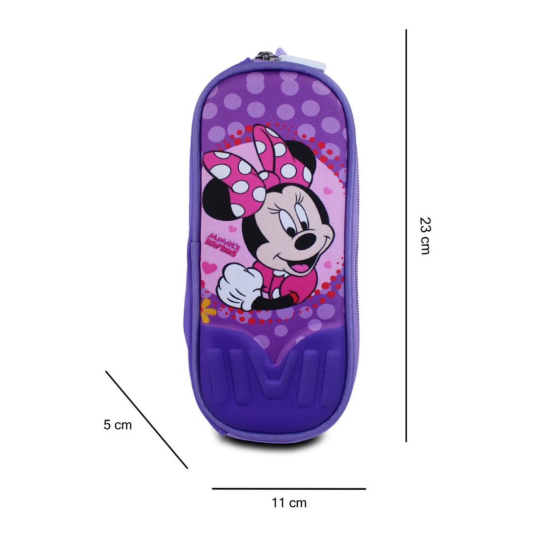 Kit Mochila Lonchera Y Lapicera De Minie Mouse Para Niños.