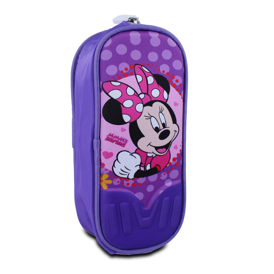 Kit Mochila Lonchera Y Lapicera De Minie Mouse Para Niños.
