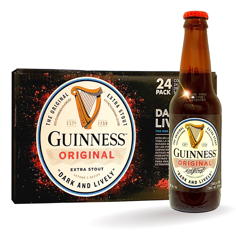 Caja Cerveza Guinness Original Extra Stout 325ml C/u