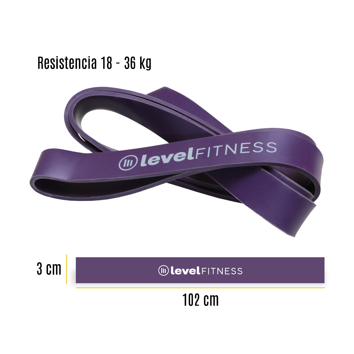 Banda De Resistencia Crossfit Pullups #4 Morada.