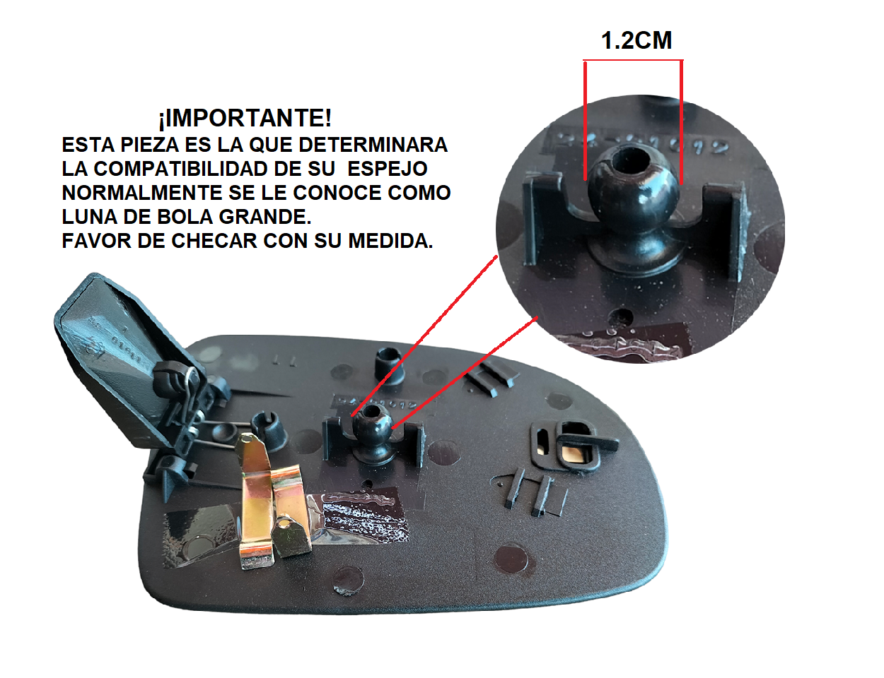 Luna Espejo De Chevy Mod C2 03-08 Lado Izquierdo