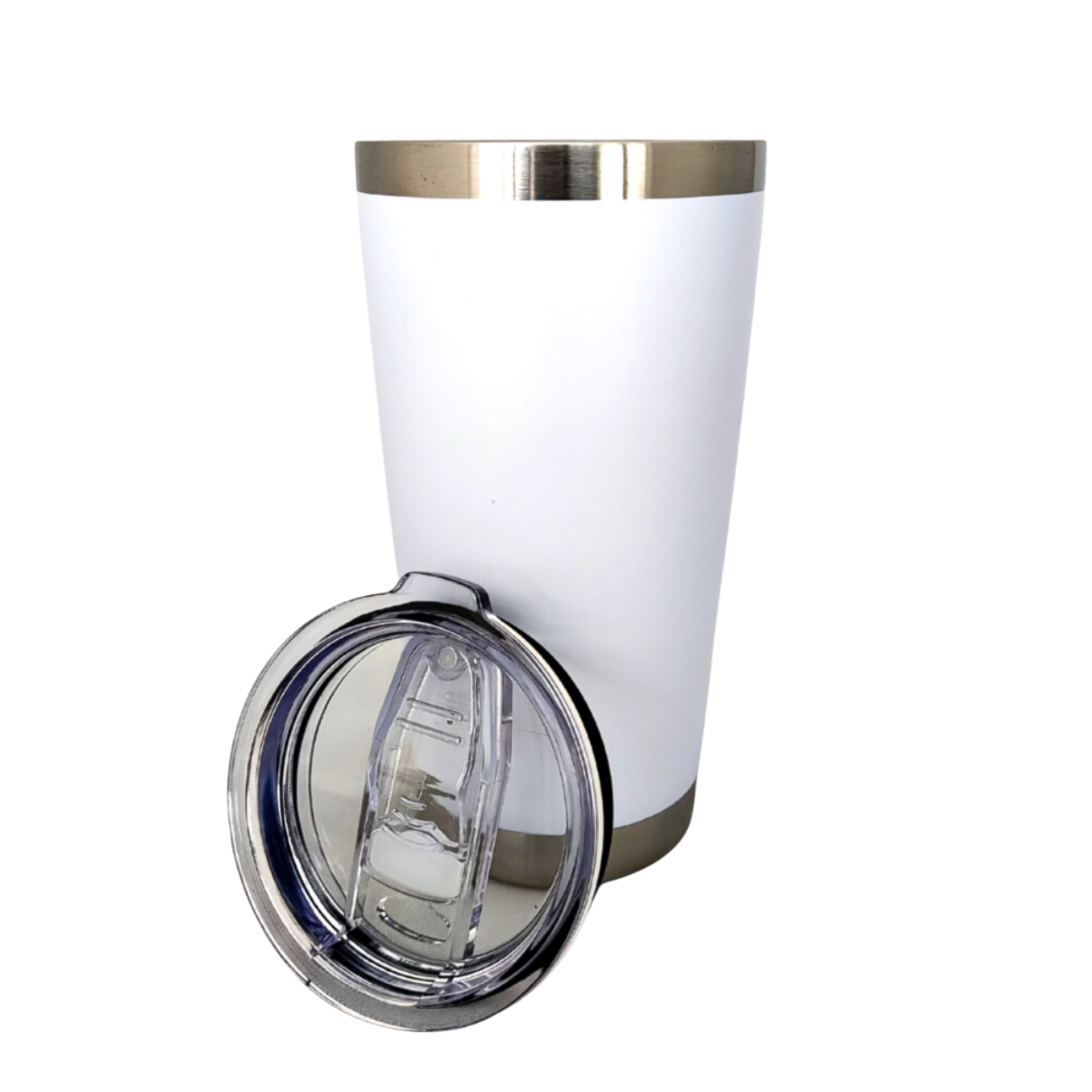 Vaso Térmico -Termo 591 ml Doble Capa Acero Inoxidable Frío Calor Premium -Blanco
