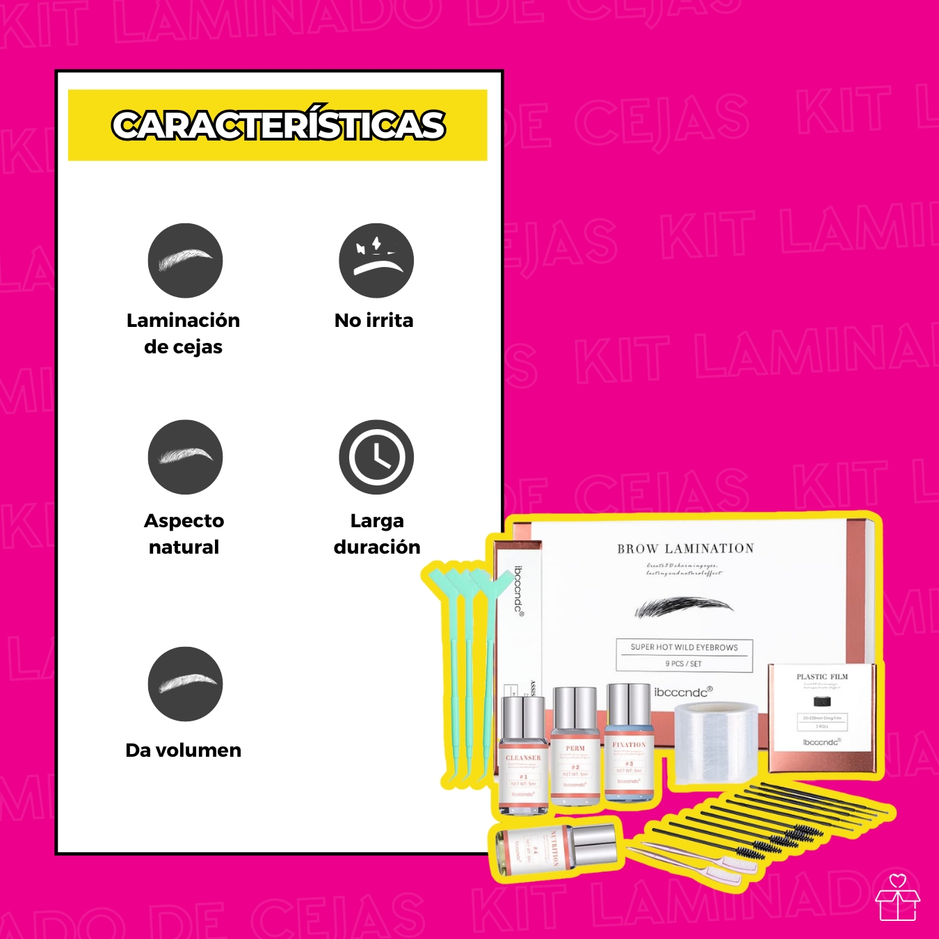 Kit Planchado De Cejas Laminado Profesional.