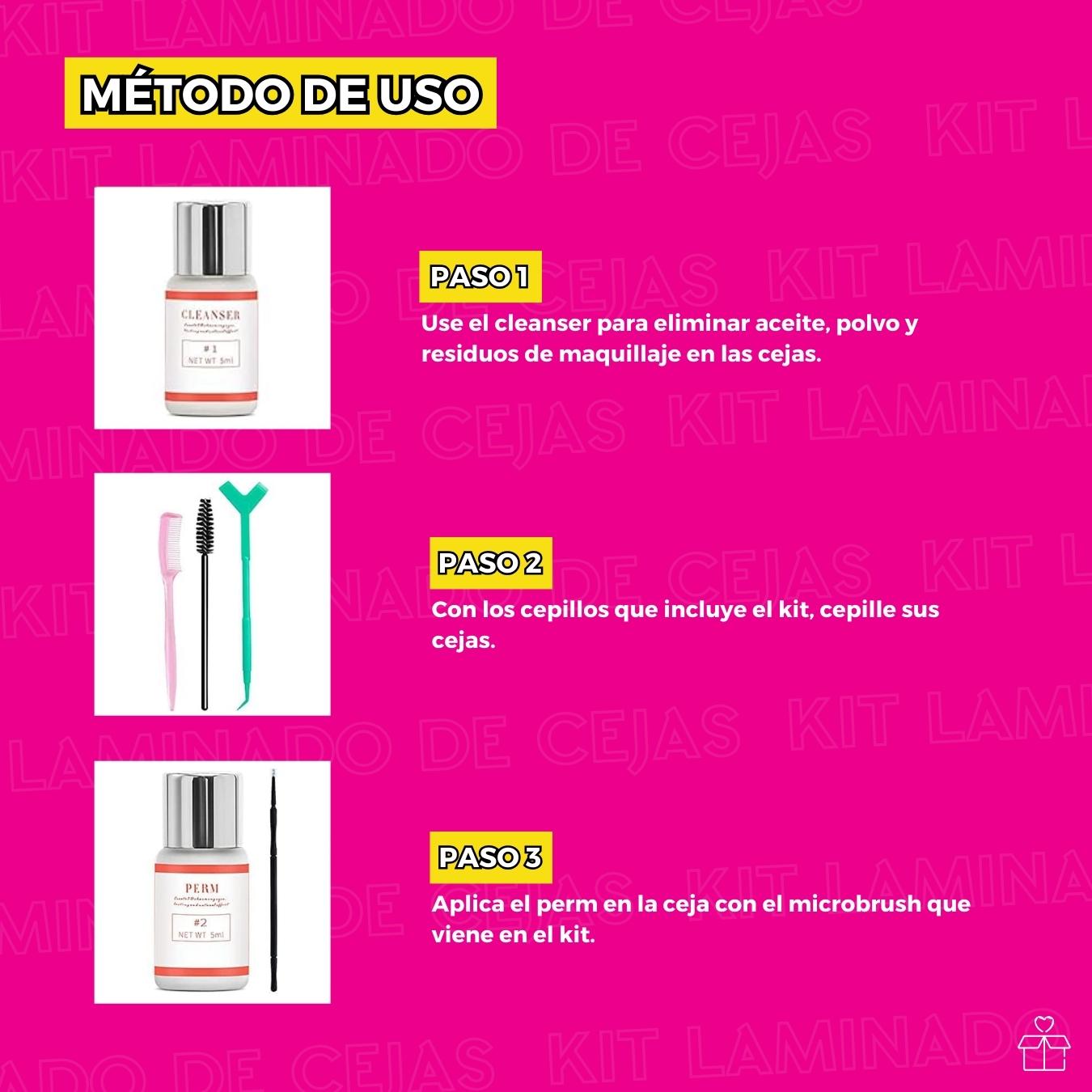 Kit Planchado De Cejas Laminado Profesional.