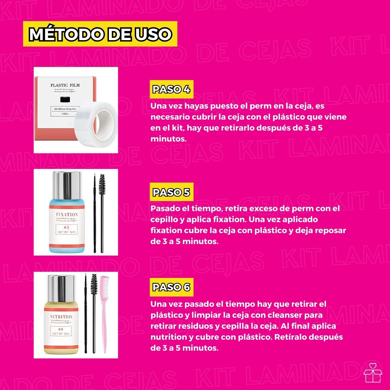 Kit Planchado De Cejas Laminado Profesional.