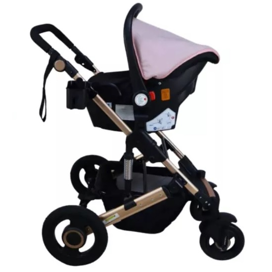 Carriola con Portabebe GALACTUS Orion Guby Rosa.