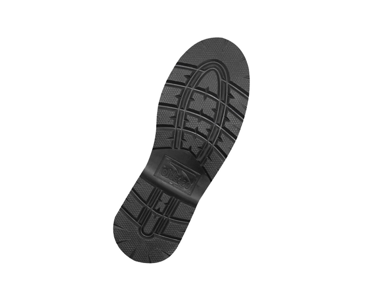 Bota Industrial De Piel Para Trabajo Con Casquillo Establo 504 Color Negro.