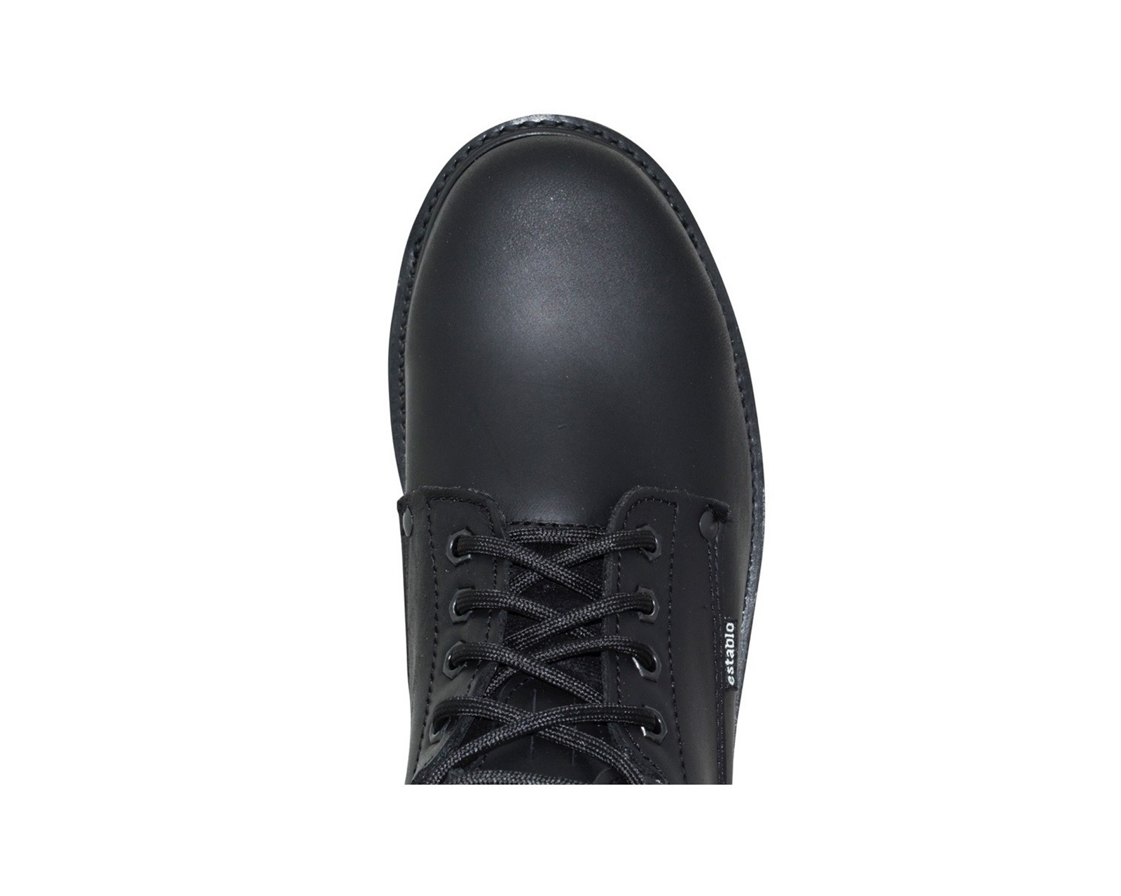 Bota Industrial De Piel Para Trabajo Con Casquillo Establo 504 Color Negro.