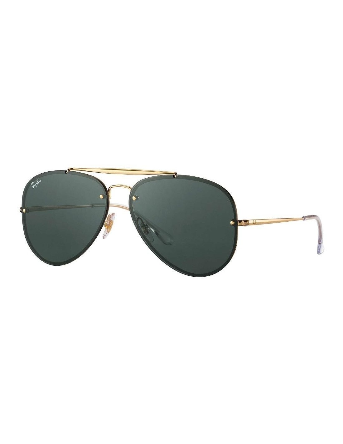 Lentes de sol Ray Ban Rb3584n 905071 Aviator Blaze Negro G-15 Dorado Original