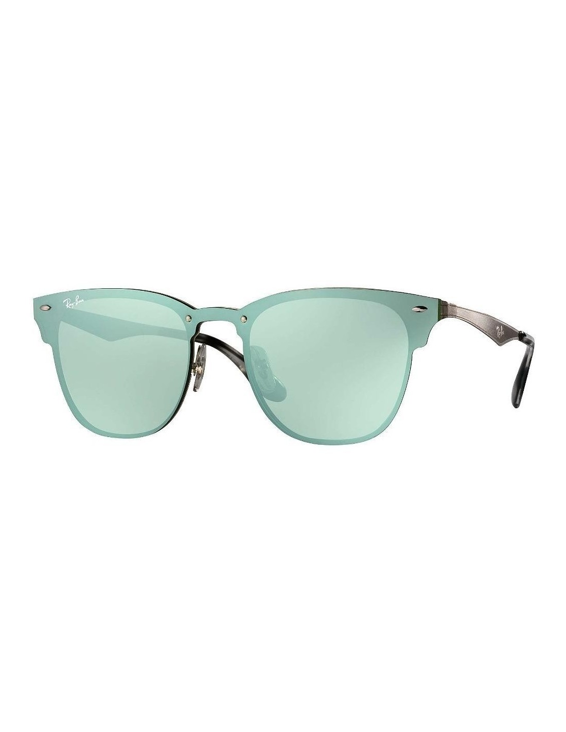 Lentes de sol Ray Ban Rb3576n 042/30 Clubmaster Blaze Plata Espejo Gris