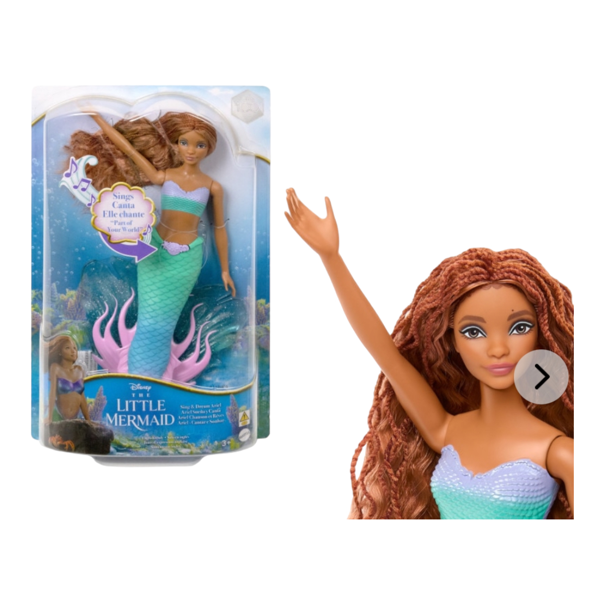 La Sirenita Muñeca Ariel Sueña Y Canta.