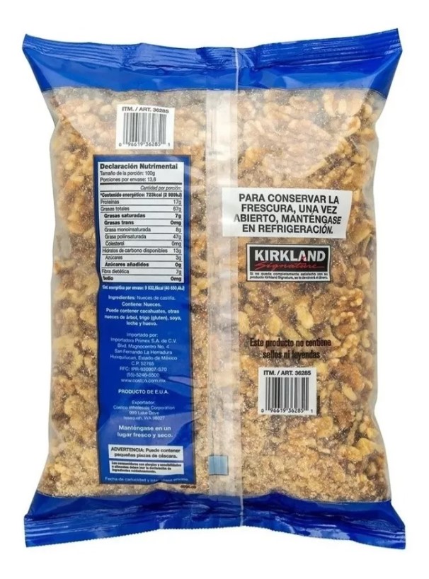 Nueces De Castilla En Mitades Kirkland Signature 1.36 Kg