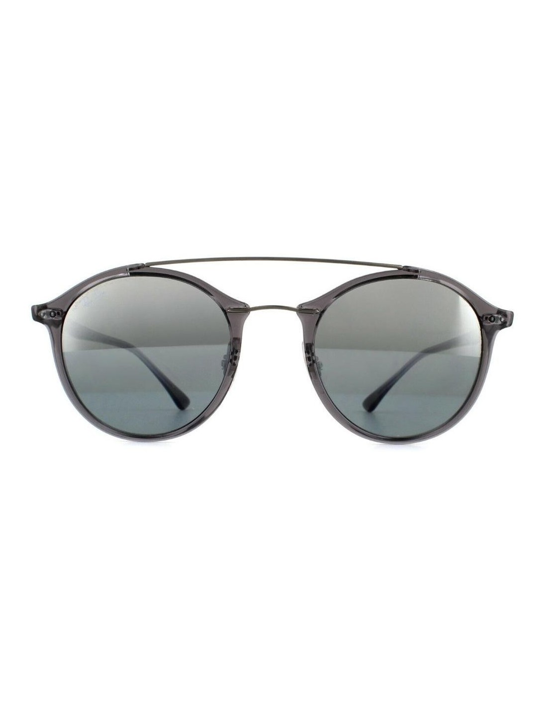 Lentes de sol Ray Ban Rb4266 620088 Round Double Bridge Lightray Plateado