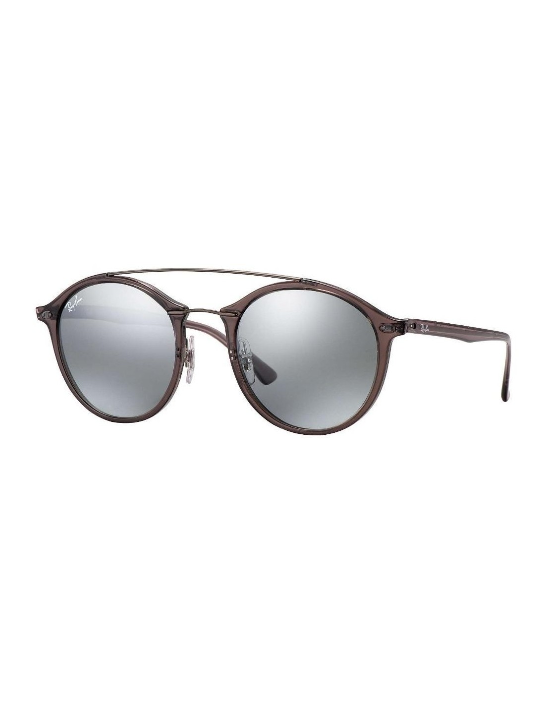 Lentes de sol Ray Ban Rb4266 620088 Round Double Bridge Lightray Plateado