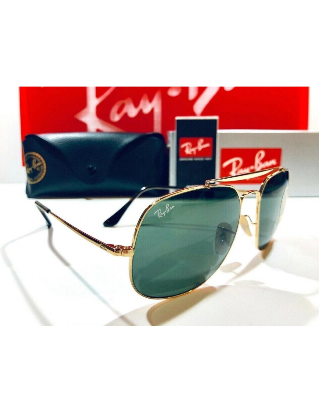 Lentes de sol Ray Ban Rb3561 001 The General G15 Dorado Clasico Icon