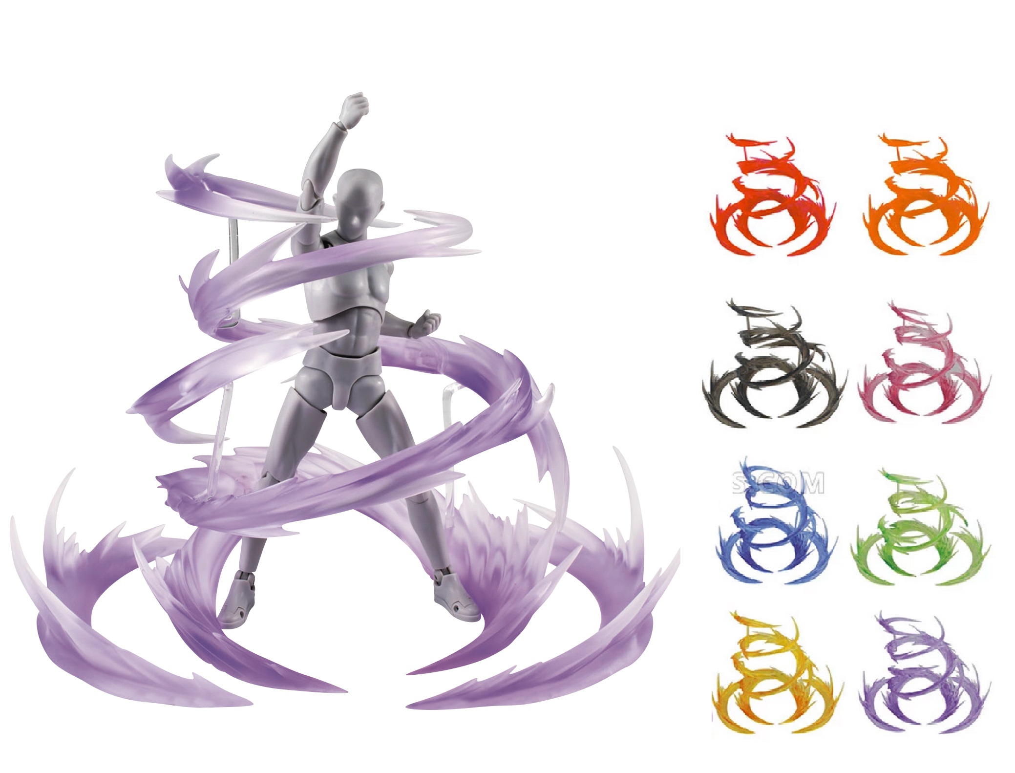 Tamashii Effect Efecto Poder Aura Viento Amarillo Figuarts