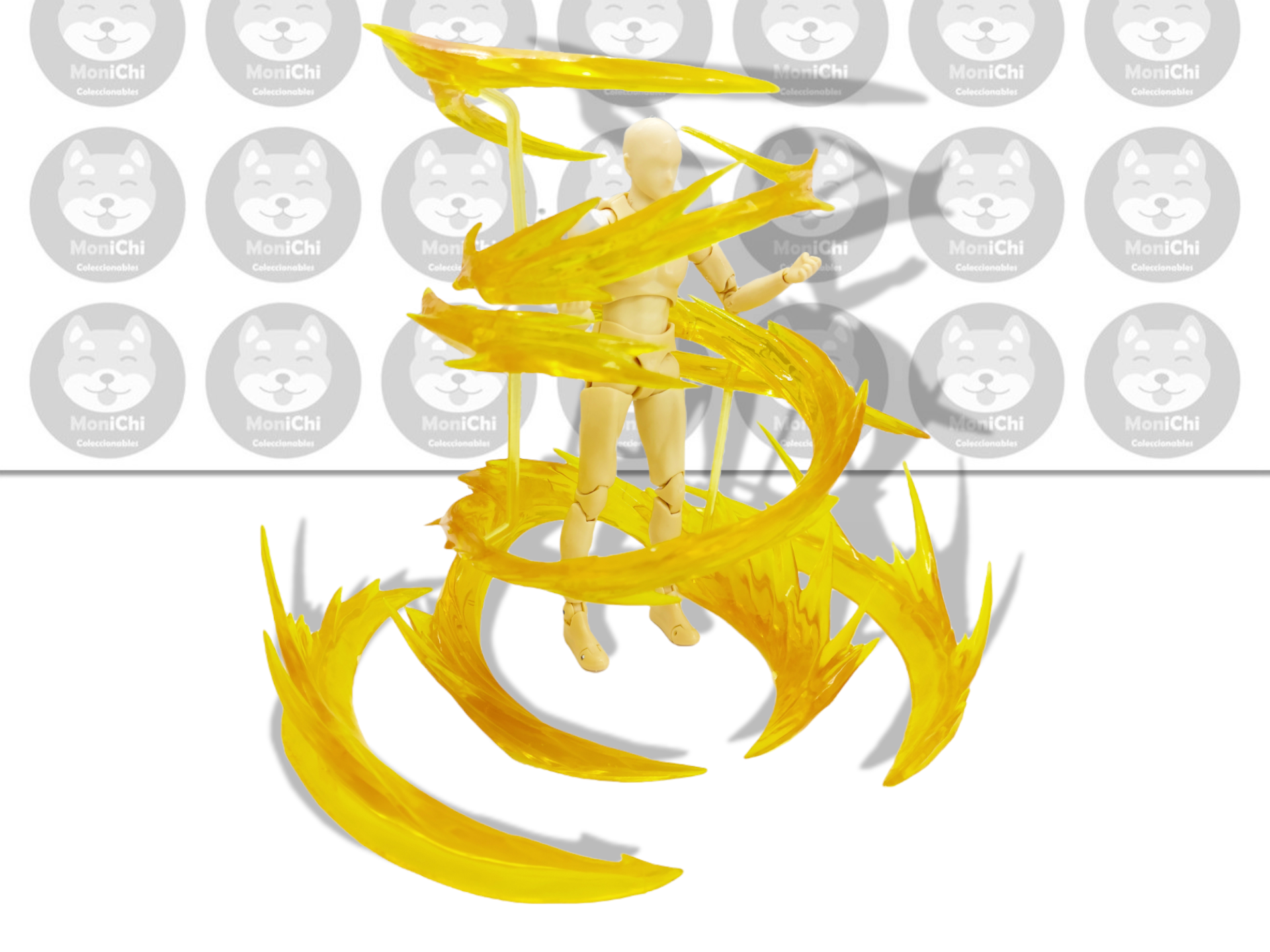 Tamashii Effect Efecto Poder Aura Viento Amarillo Figuarts