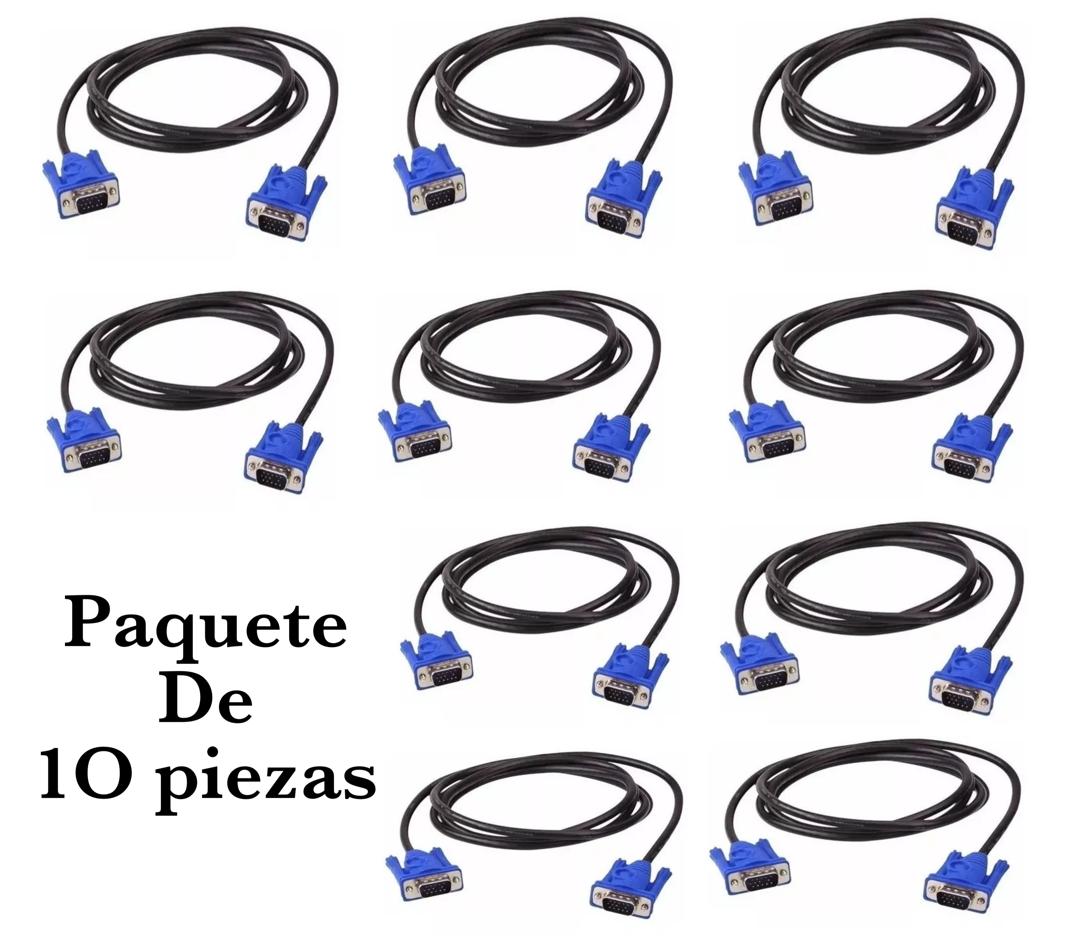 Paquete de 10 piezas Cable Vga a Vga 5 metros