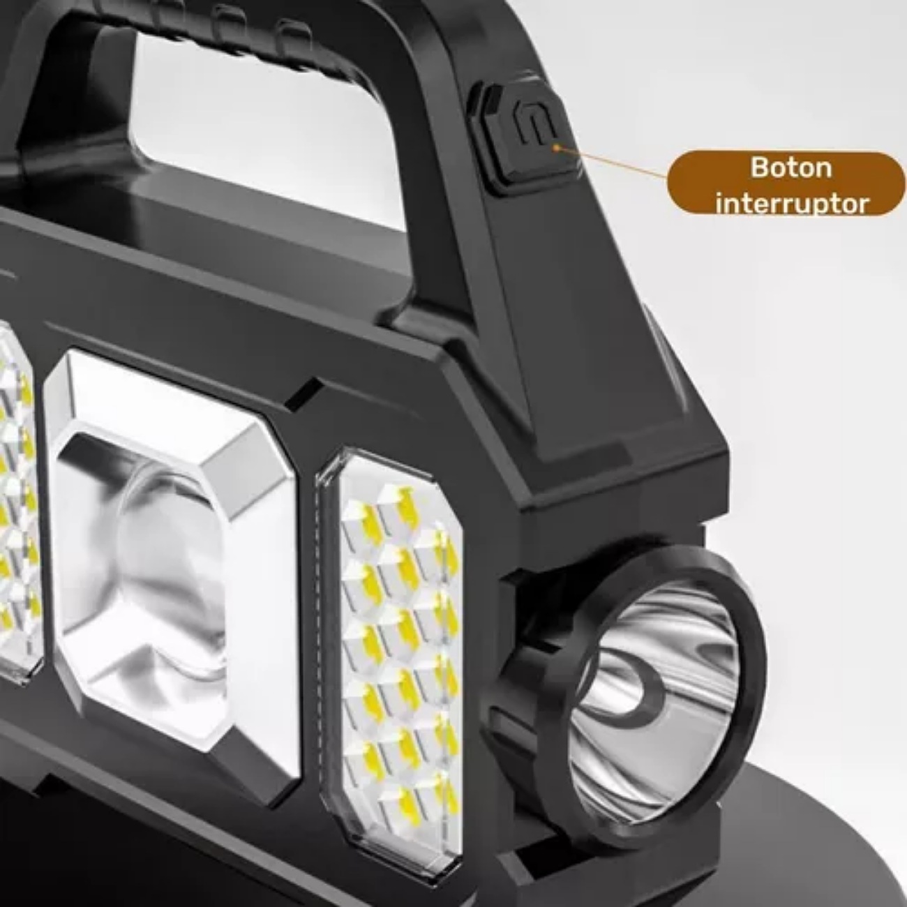 Lámpara Recargable De Trabajo Tipo Led De Mano P/campamento