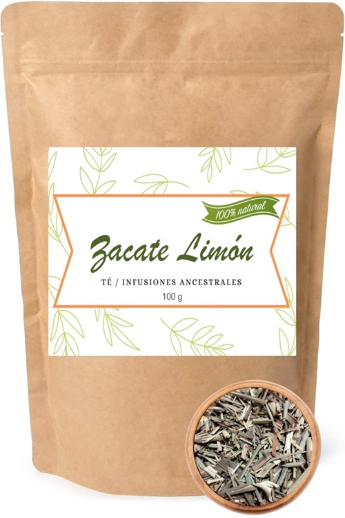 Té Zacate Limon Infusion Natural Herbal Dolor de Cabeza, Resfriados, Relajante