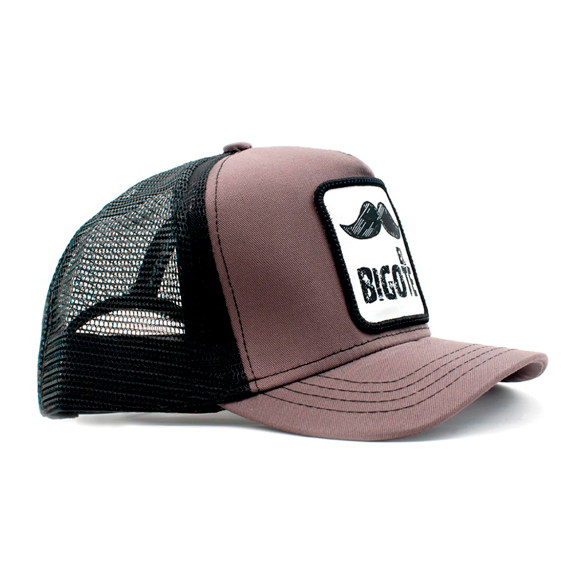 Gorra Pook Bigote Gris 