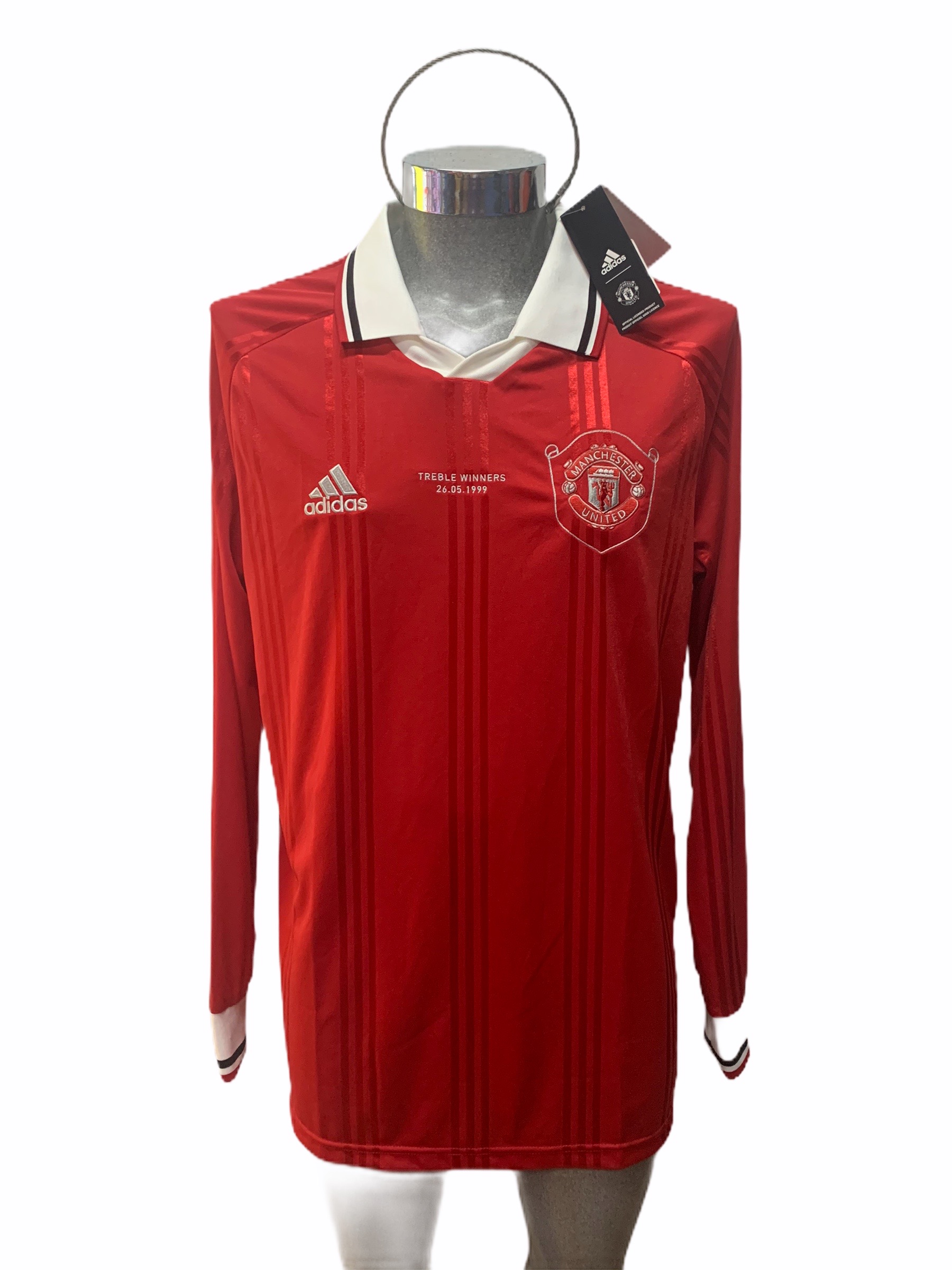 Jersey original Adidas Manchester United de Inglaterra Icon manga larga DX9081.