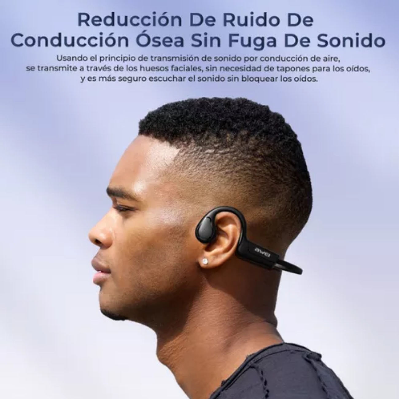 Audífonos Conducción Osea Awei A886bl Audicularer Bluetooth Audífonos Inalámbricos Conduccion Osea Bluetooth 5.2 Deportes Color Negro