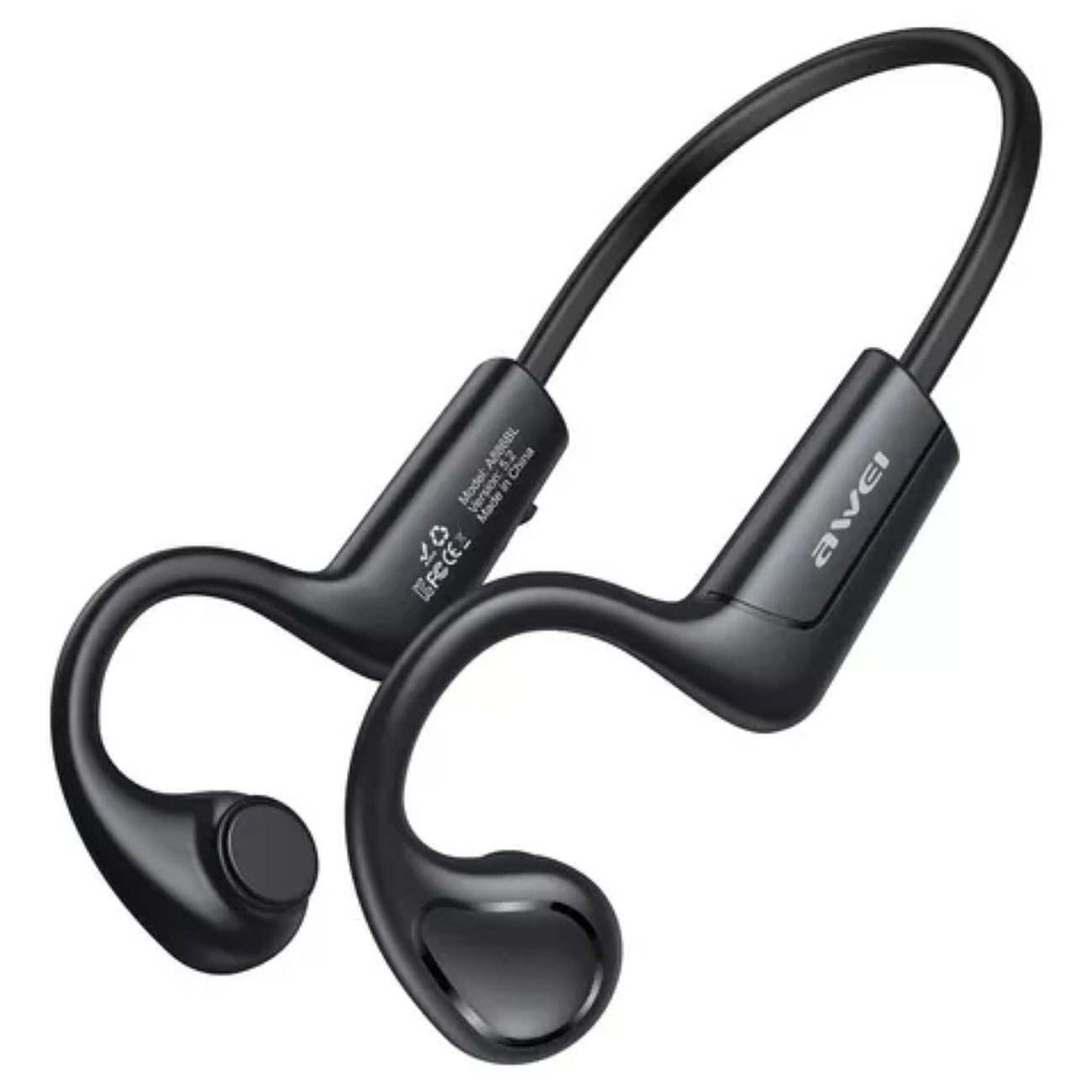 Audífonos Conducción Osea Awei A886bl Audicularer Bluetooth Audífonos Inalámbricos Conduccion Osea Bluetooth 5.2 Deportes Color Negro