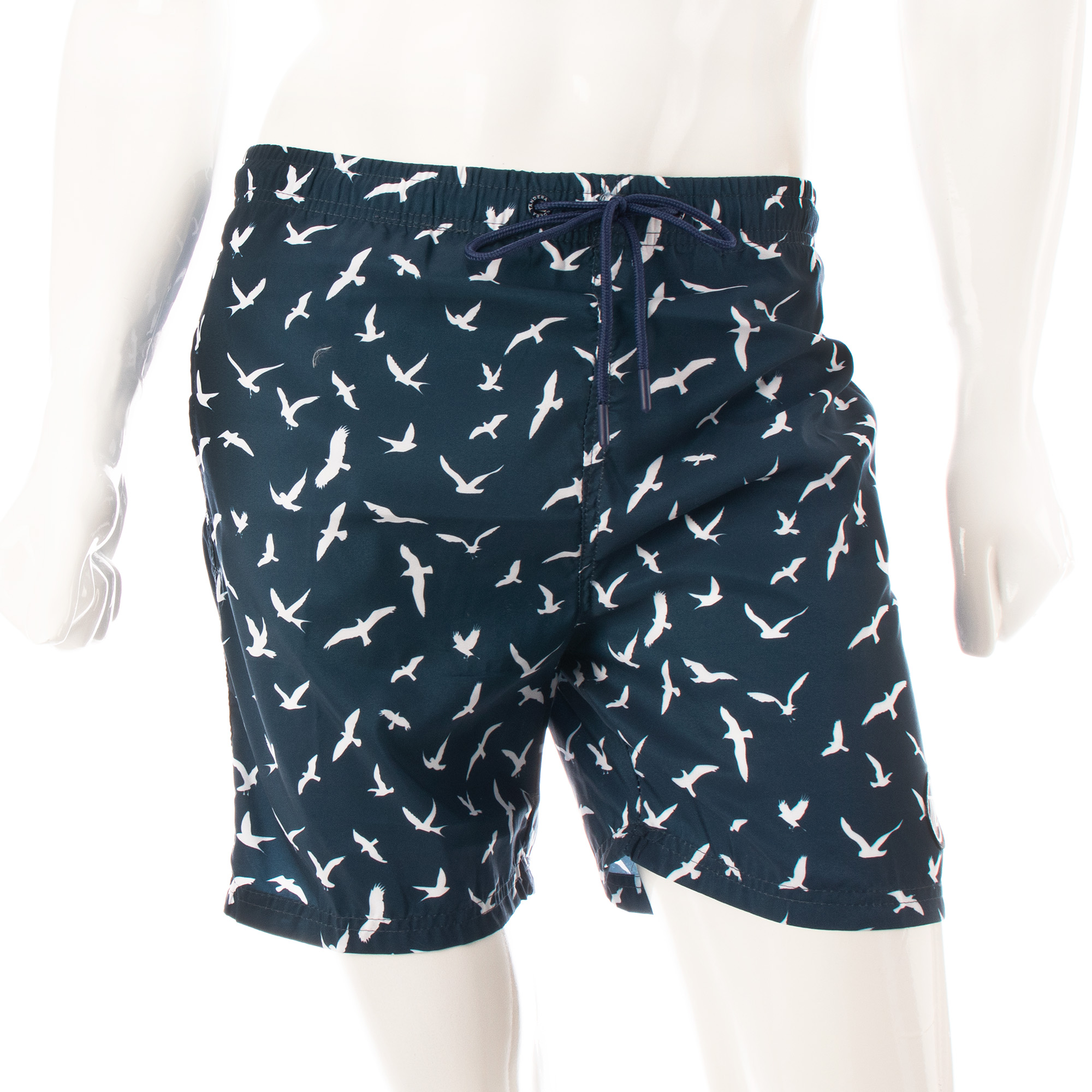Traje de baño short hombre secado rápido aves marino