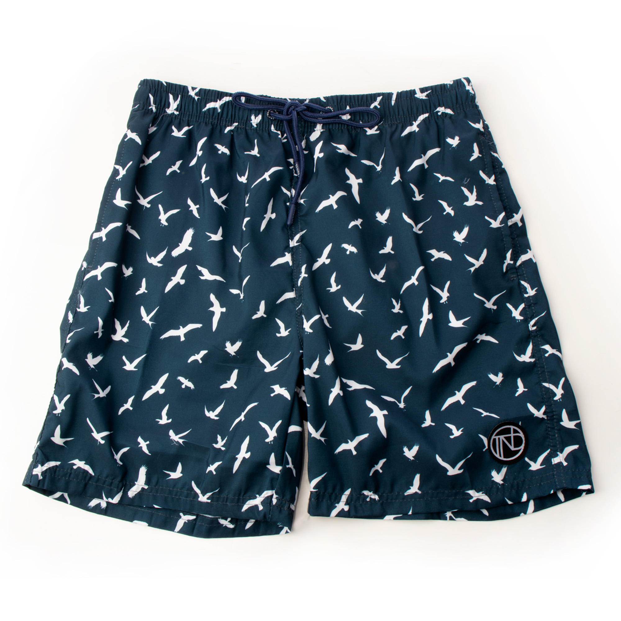 Traje de baño short hombre secado rápido aves marino