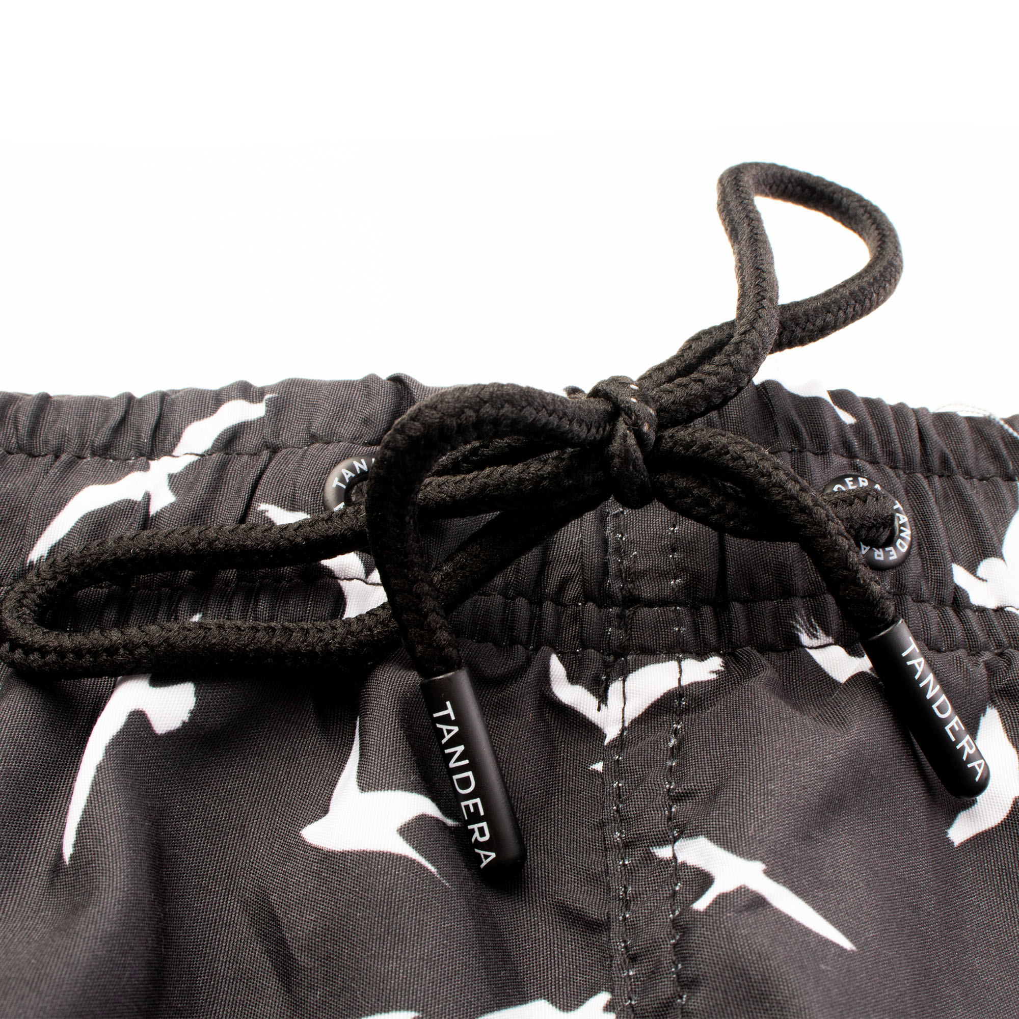 Traje de baño short hombre secado rápido aves negro