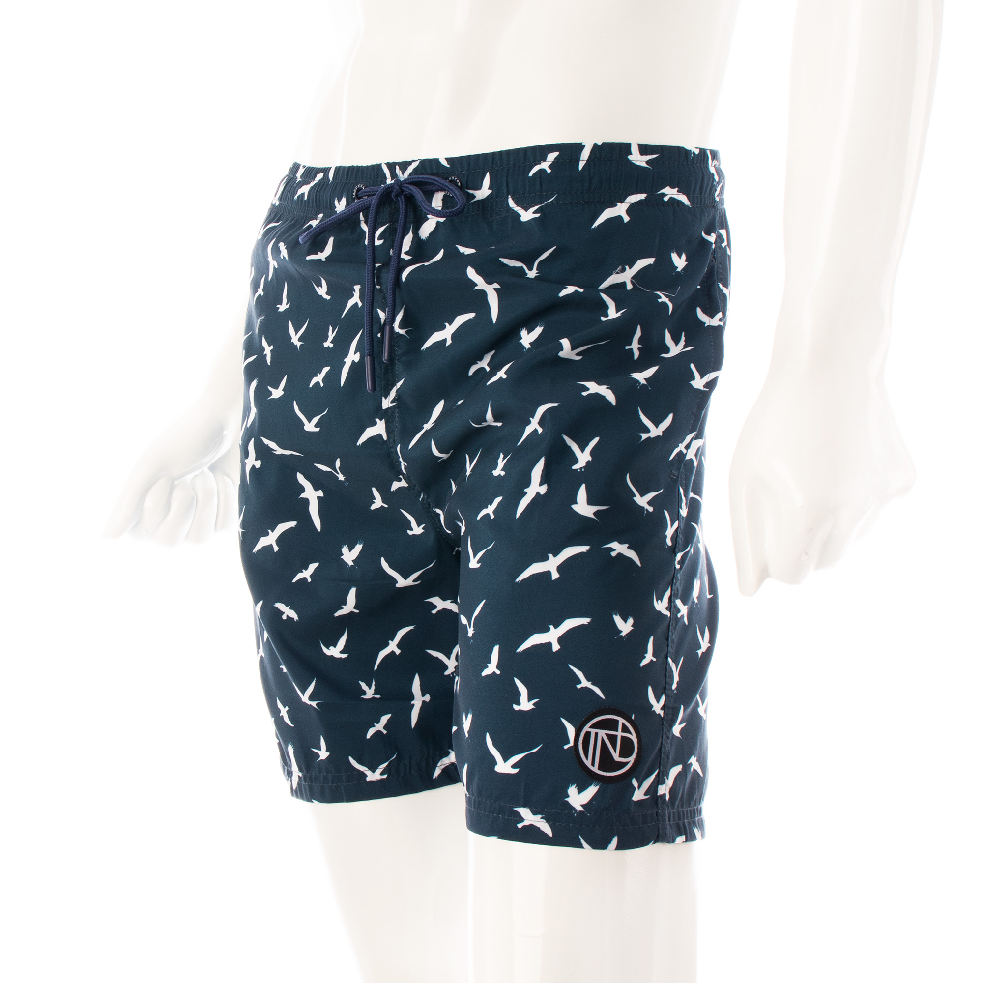 Traje de baño short hombre secado rápido aves marino