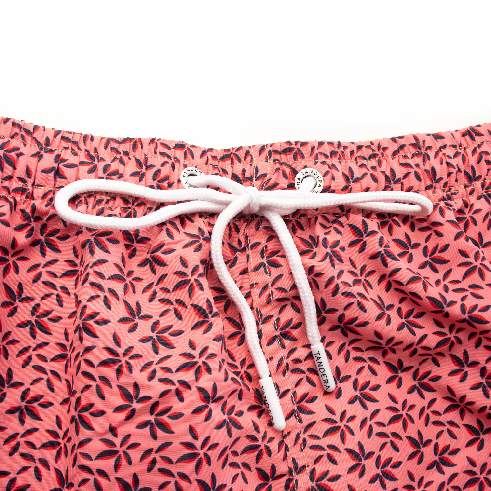 Traje de baño short hombre secado rápido flores rosa