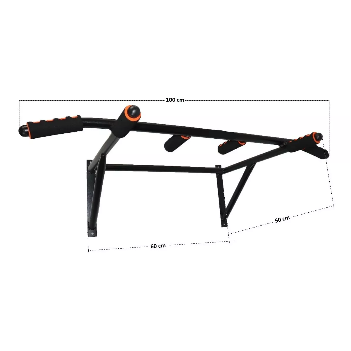 Barra Para Dominadas Ejercicio En Casa Abdominales Negro Puño Negro