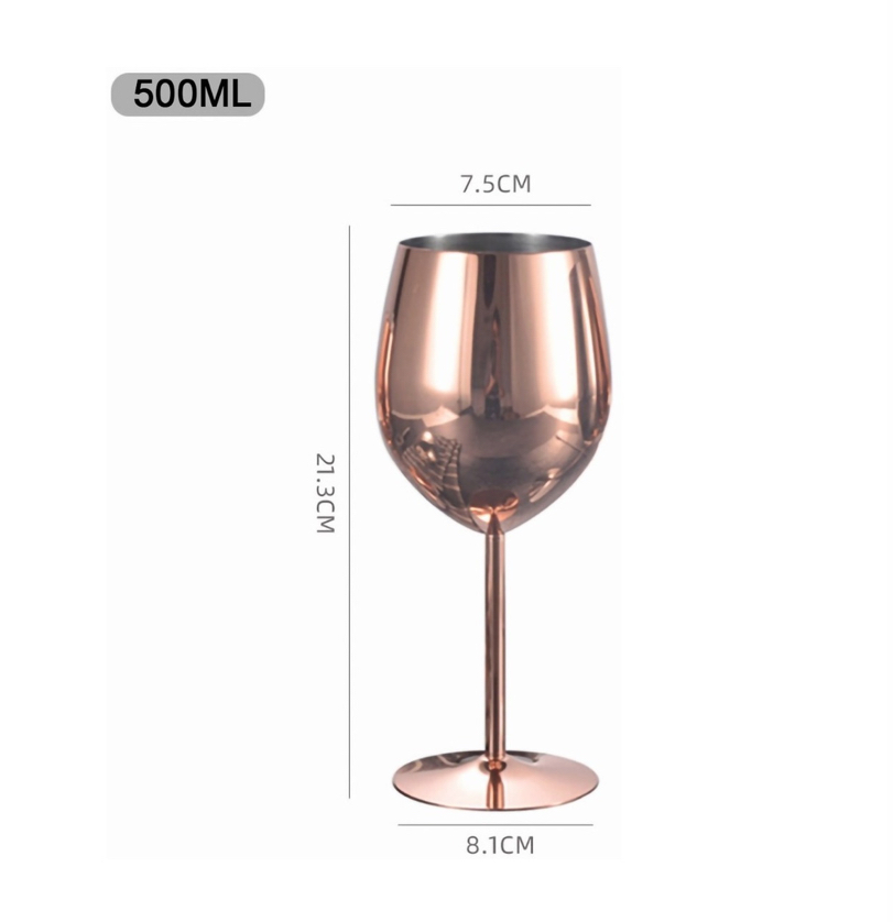 Copas De Vino Metal De Acero Inoxidable.