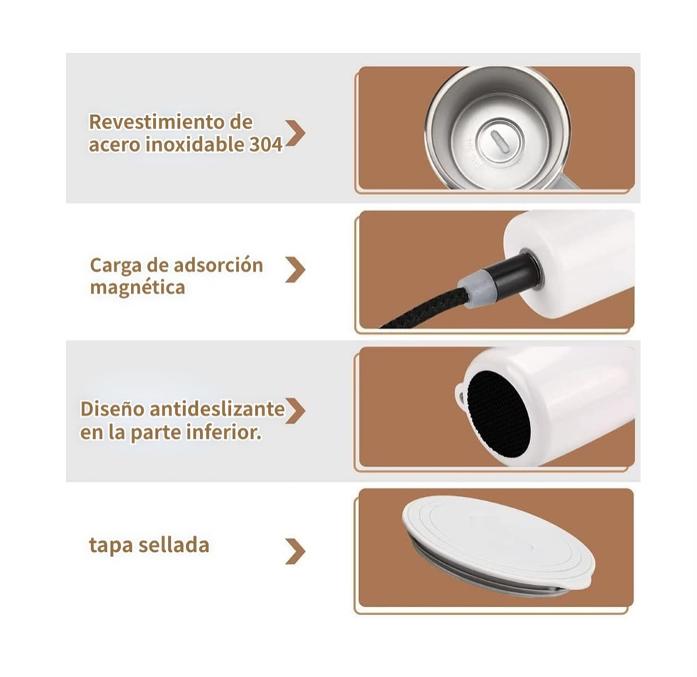 Taza Mezcladora Automática De Café De 14 Oz Recargable .