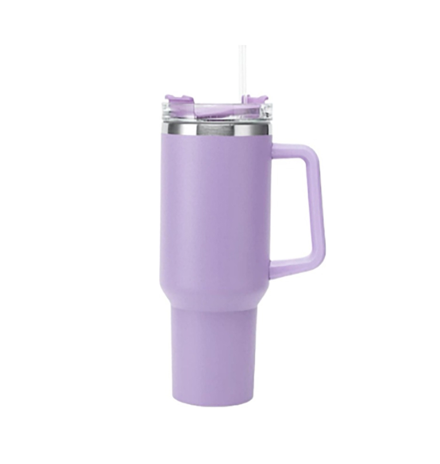 Vaso Térmico Portátil De Acero Inoxidable 40oz lila.