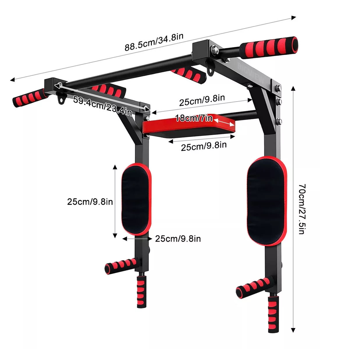 Barra Multifuncional 8en1 Dominadas Gym Calistenia Ejercicio