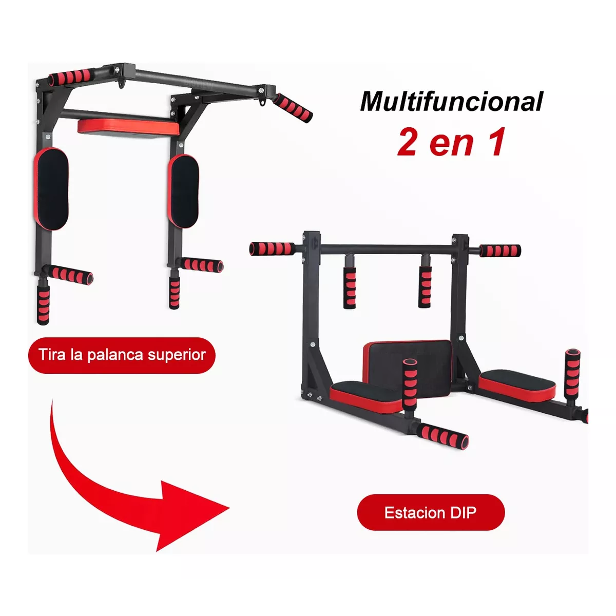Barra Multifuncional 8en1 Dominadas Gym Calistenia Ejercicio