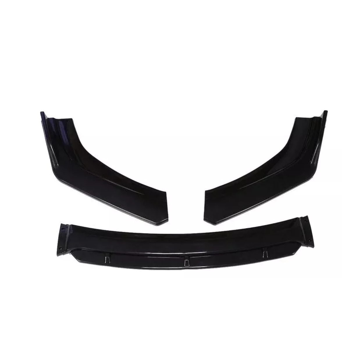 Lip Delantero Universal 4 Piezas Desarmabl Importado Spoiler Negro
