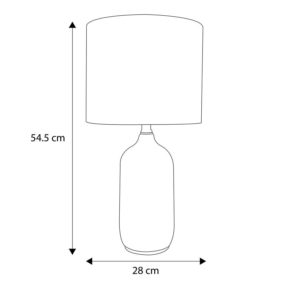 Lampara De Mesa Moderna Para Interior 60 W Hampton