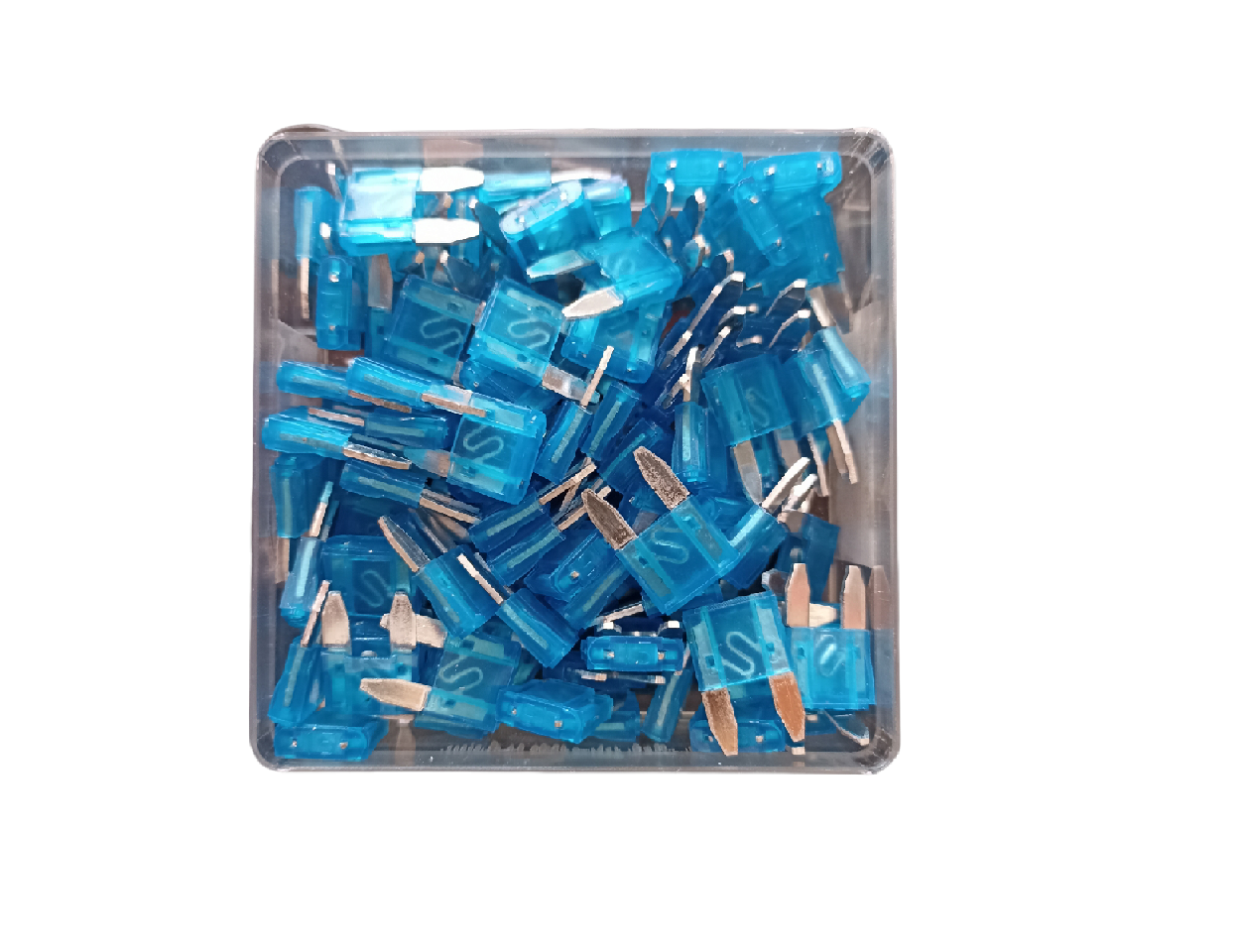 Caja De Fusibles Automotriz Mini 15 Amperes Azul