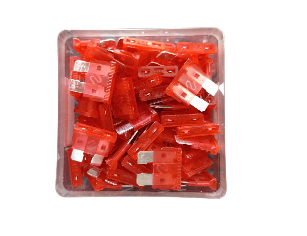 Caja De Fusibles Automotriz Mediano 10 Amperes Rojo
