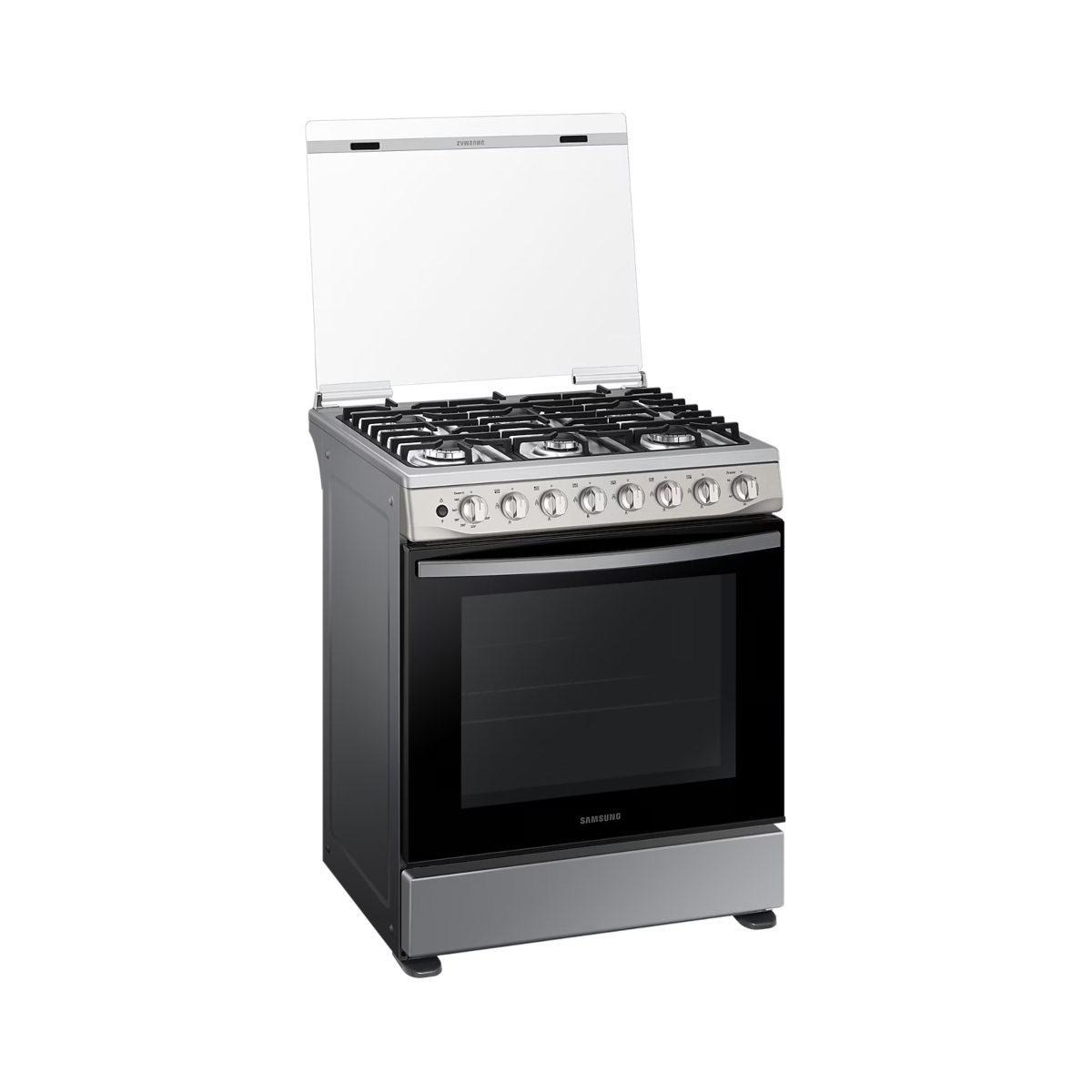 Estufa Samsung NX52T5411MS/AX 30" 6 Quemadores C/Capelo, Comal Silver ALBY ENTREGA SÓLO VÁLIDA EN LA CIUDAD DE MÉXICO Y ZONA METROPOLITANA